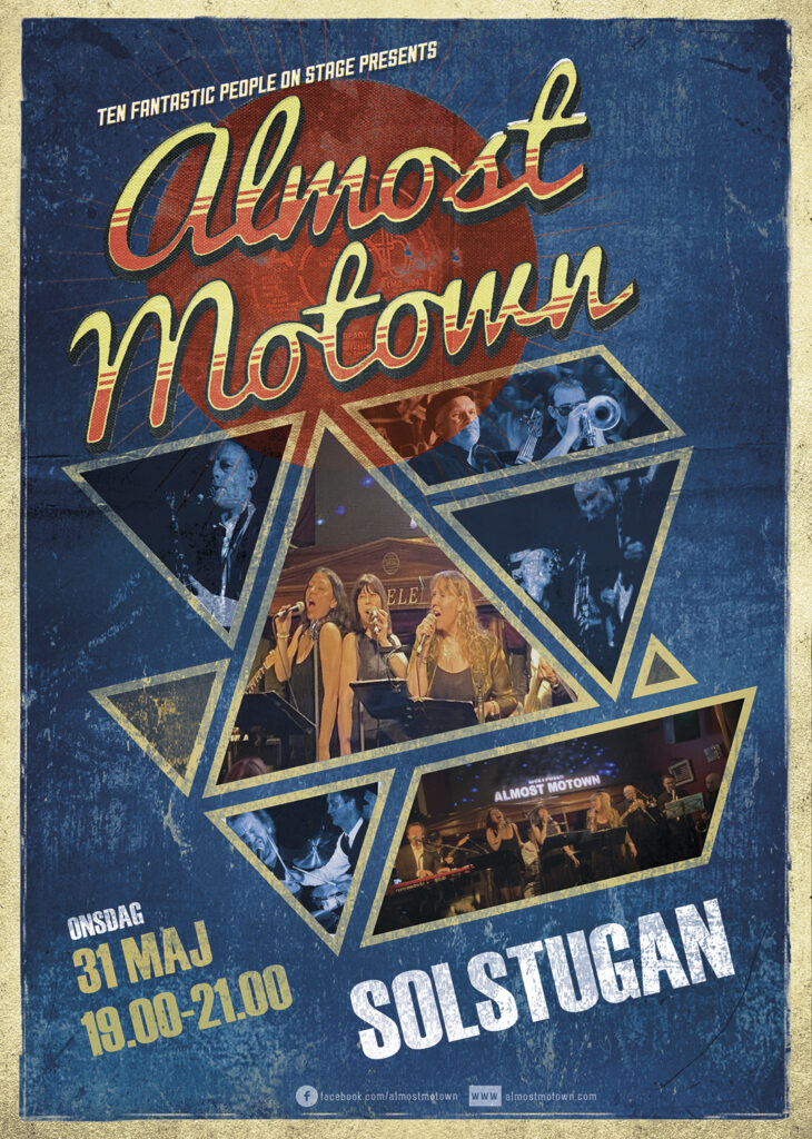 Affisch för bandet Almost Motown